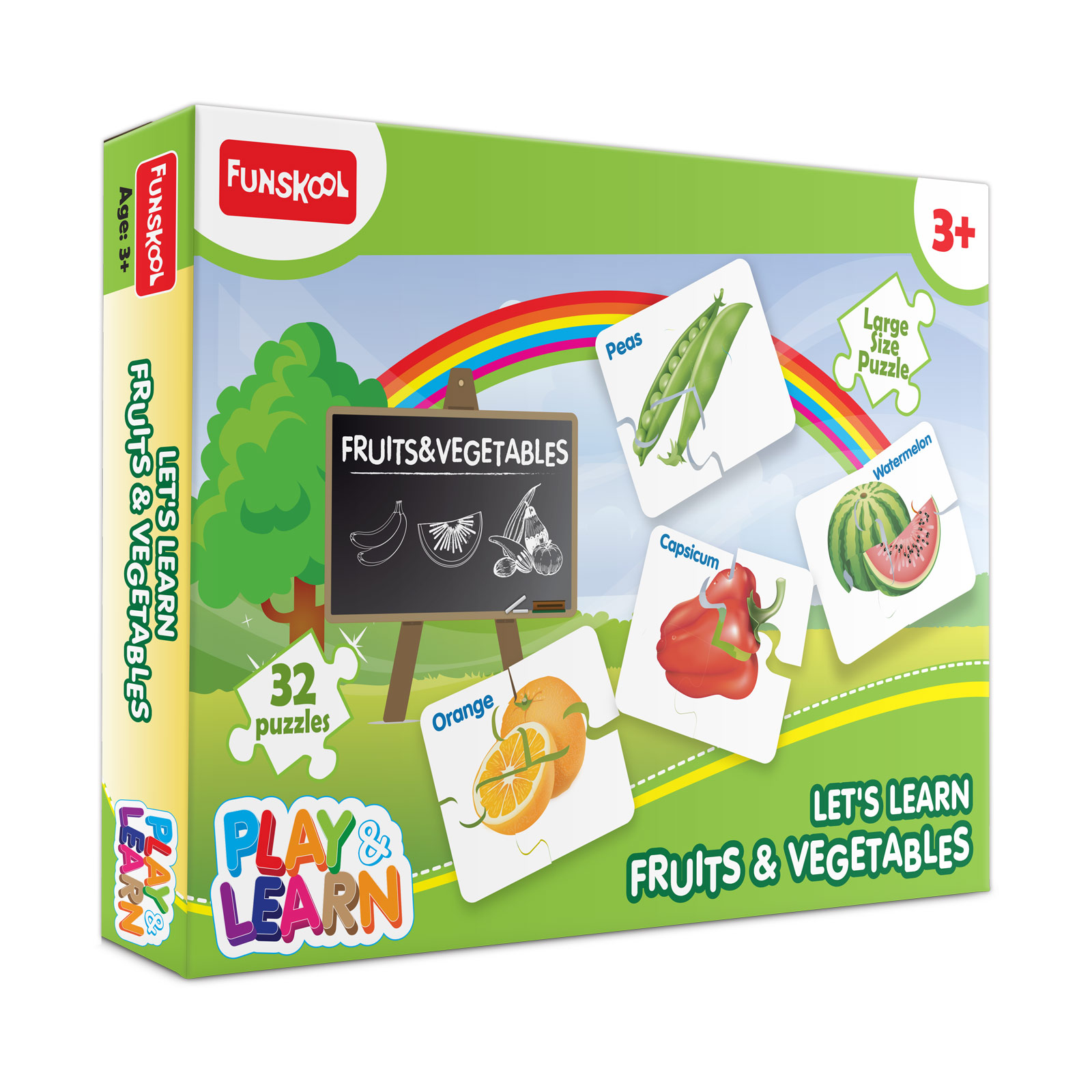 Let's Learn Fruits & Vegetables Puzzle